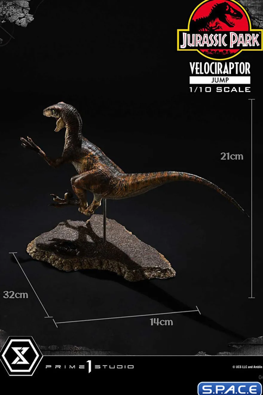 1/10 Scale Velociraptor Jump Prime Collectibles Figures Statue