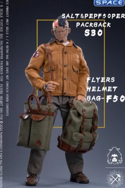 1/6 Scale Vintage Bag Salt & Pepper Backpack S30