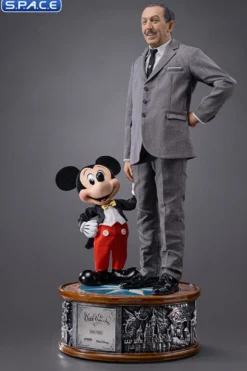 1/4 Scale Walt Disney & Mickey Mouse Deluxe Legacy Replica Statue
