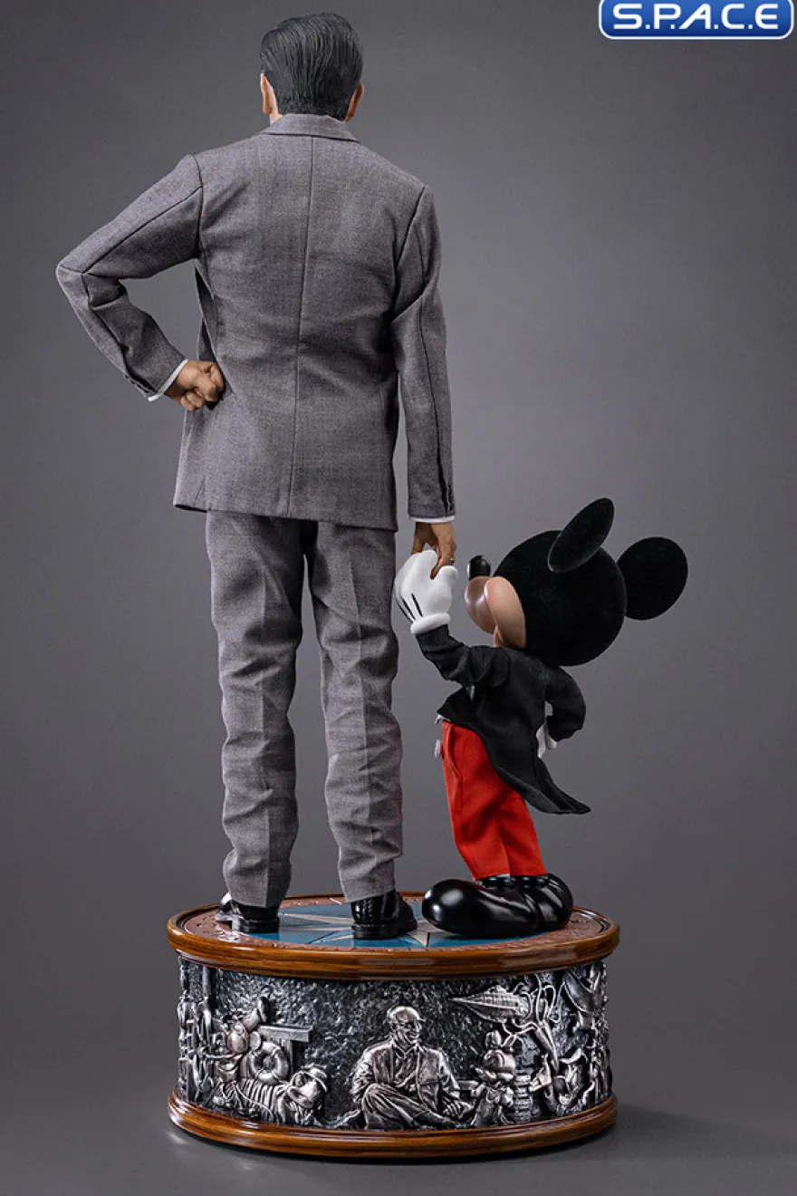 1/4 Scale Walt Disney & Mickey Mouse Deluxe Legacy Replica Statue