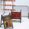 1/6 Scale Warning Barrier Set