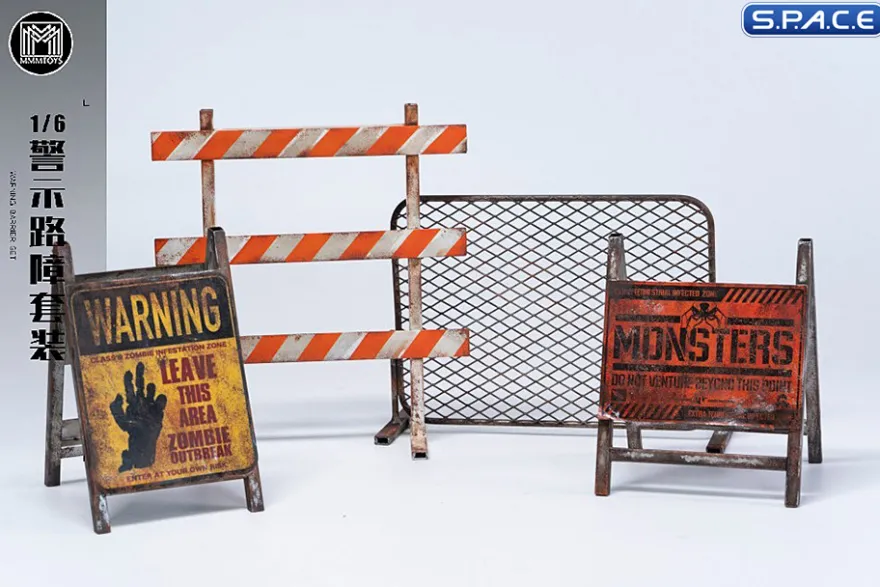 1/6 Scale Warning Barrier Set