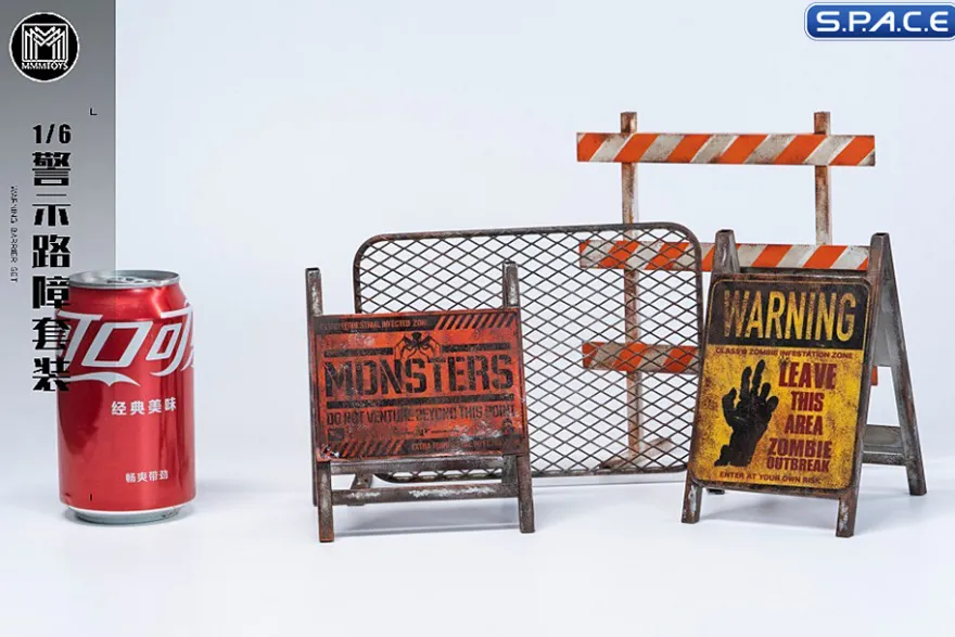 1/6 Scale Warning Barrier Set