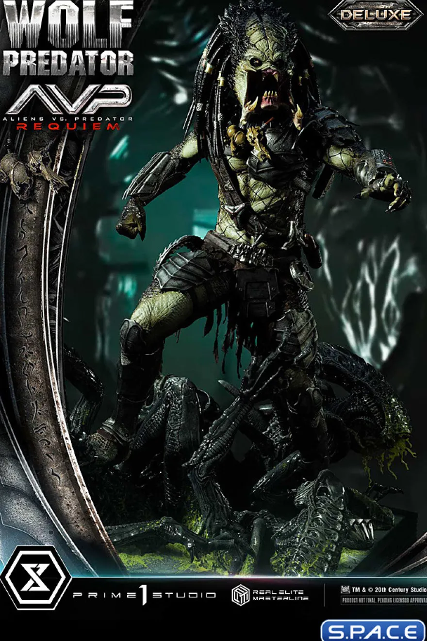 1/3 Scale Wolf Predator Deluxe Real Elite Masterline Statue - Bonus Version