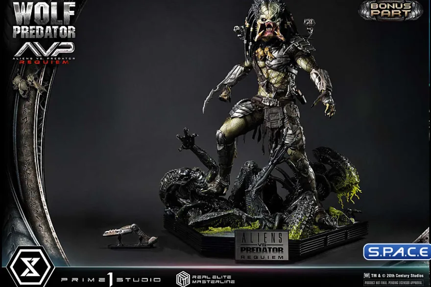 1/3 Scale Wolf Predator Deluxe Real Elite Masterline Statue - Bonus Version