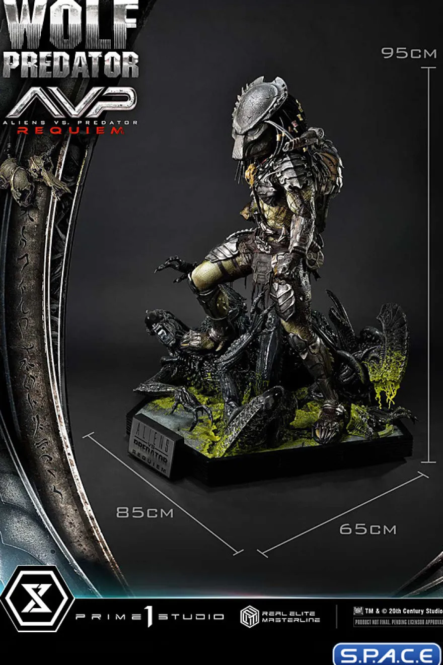1/3 Scale Wolf Predator Deluxe Real Elite Masterline Statue - Bonus Version