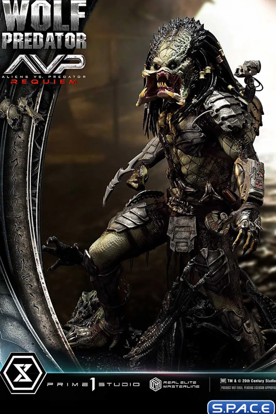 1/3 Scale Wolf Predator Real Elite Masterline Statue