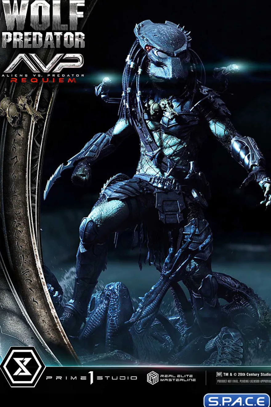 1/3 Scale Wolf Predator Real Elite Masterline Statue
