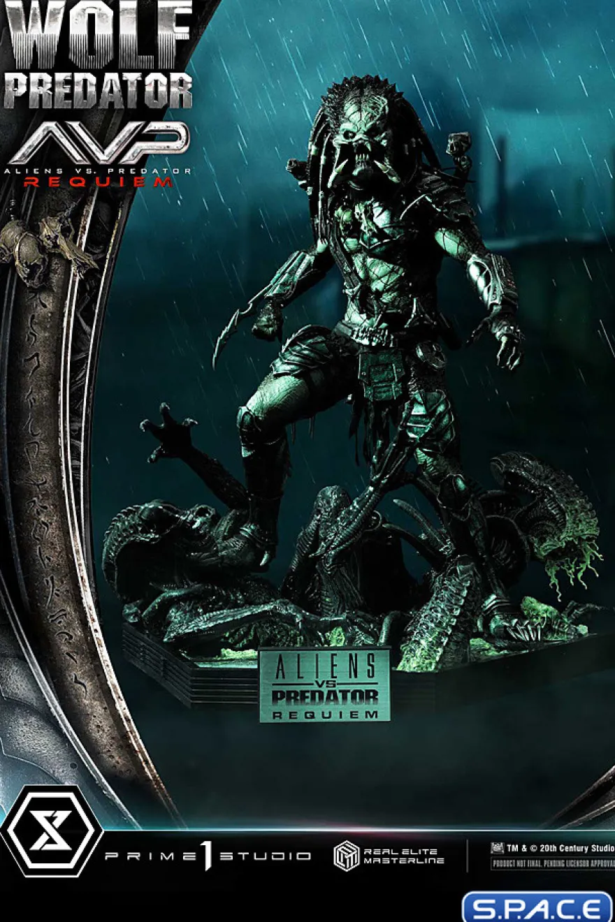 1/3 Scale Wolf Predator Real Elite Masterline Statue
