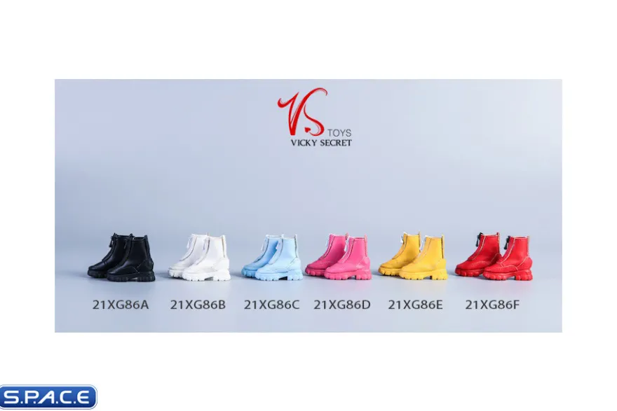 1/6 Scale Women's Platform Sole Ankle Boots