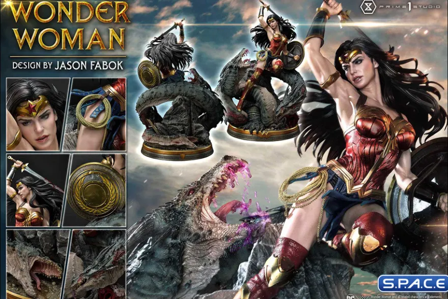 1/3 Scale Wonder Woman versus Hydra Museum Masterline Statue