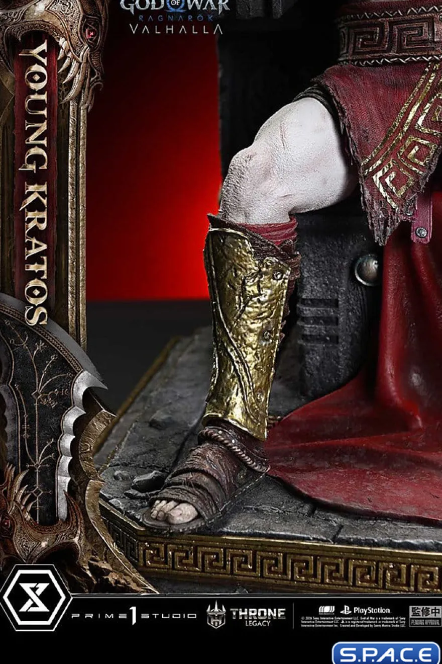 1/3 Scale Young Kratos Throne Legacy Statue