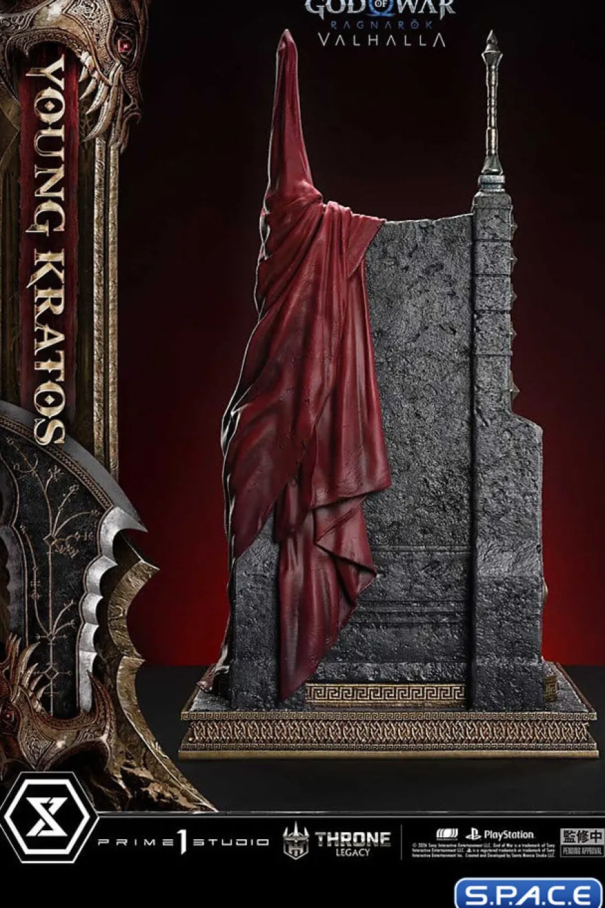 1/3 Scale Young Kratos Throne Legacy Statue