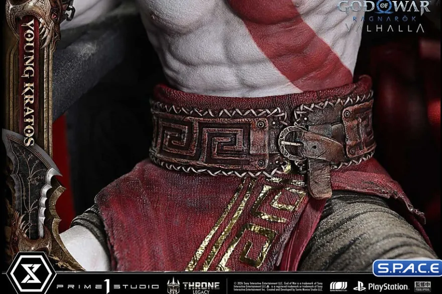 1/3 Scale Young Kratos Throne Legacy Statue
