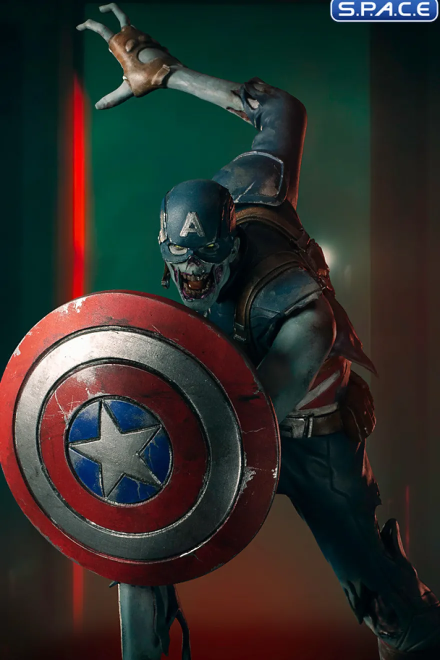 1/10 Scale Zombie Captain America Art Scale Statue