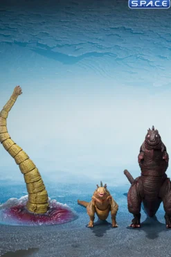 S.H.MonsterArts Godzilla 2nd Form & 3rd Form & Giant Unknown Creature Set