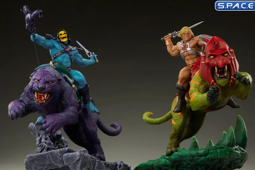 Skeletor & Panthor Classic Deluxe Maquette