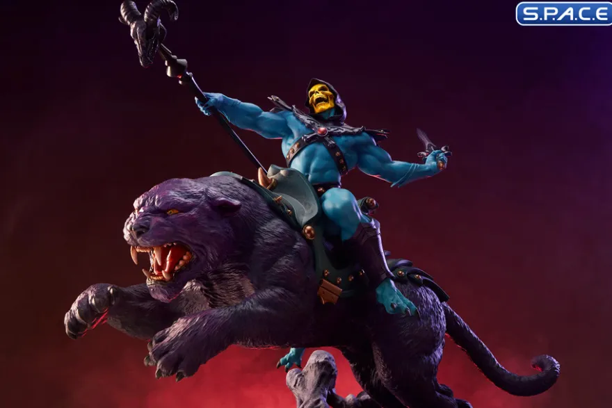 Skeletor & Panthor Classic Deluxe Maquette