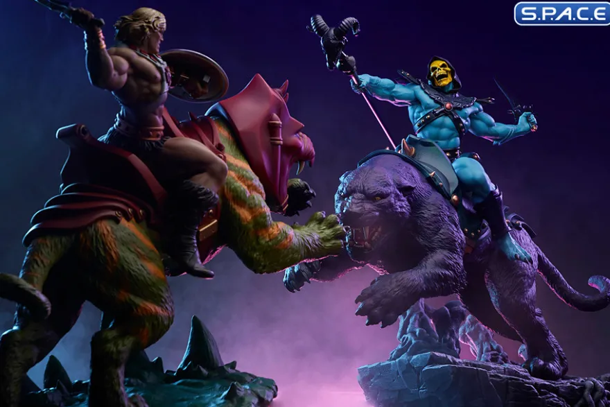 Skeletor & Panthor Classic Deluxe Maquette