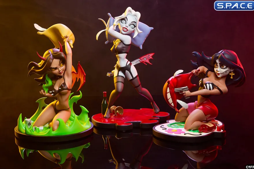 Sleepover in Hell Designer Collectible Statue Set