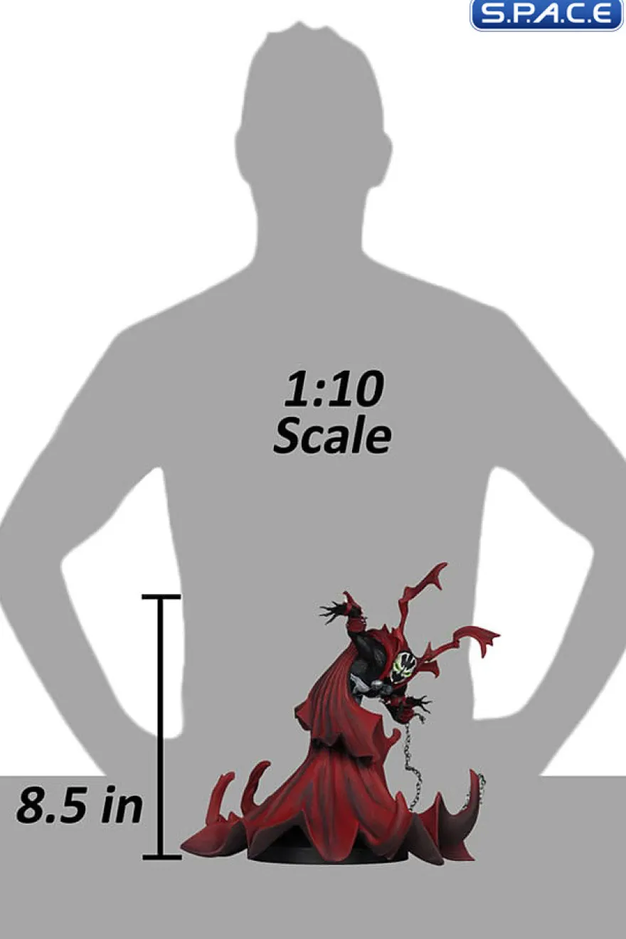 Spawn Black White & Red All Over Statue