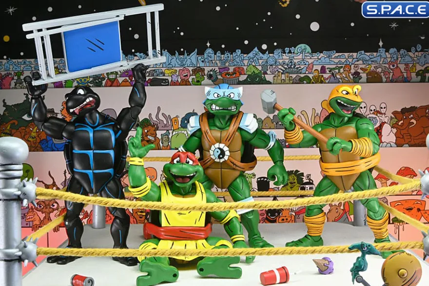 Stump Wrestling Turtles 4-Pack