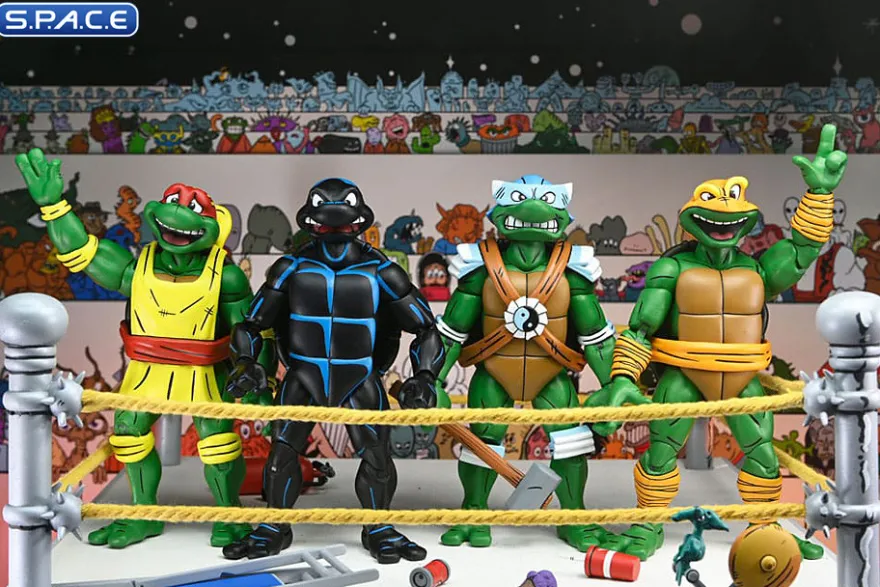 Stump Wrestling Turtles 4-Pack