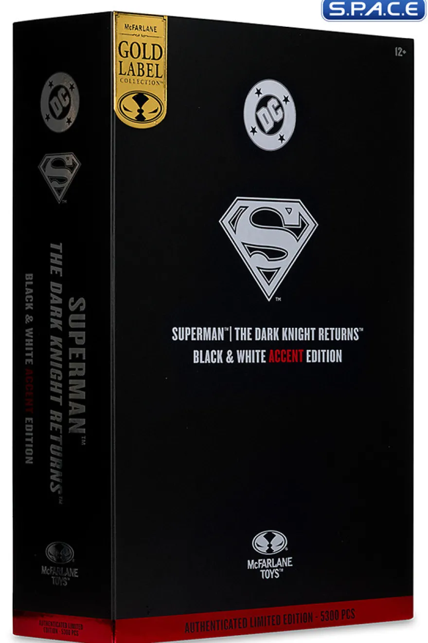 Superman from The Dark Knight Returns - black & white Accent Edition