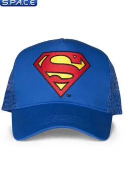 Superman Logo Trucker Cap blue
