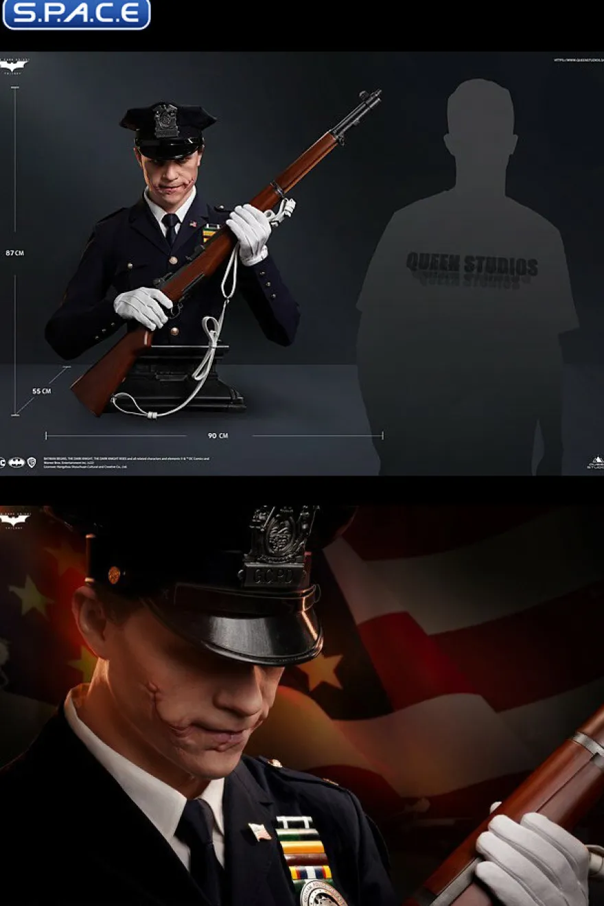 1:1 The Joker Police Uniform Life-Size Bust