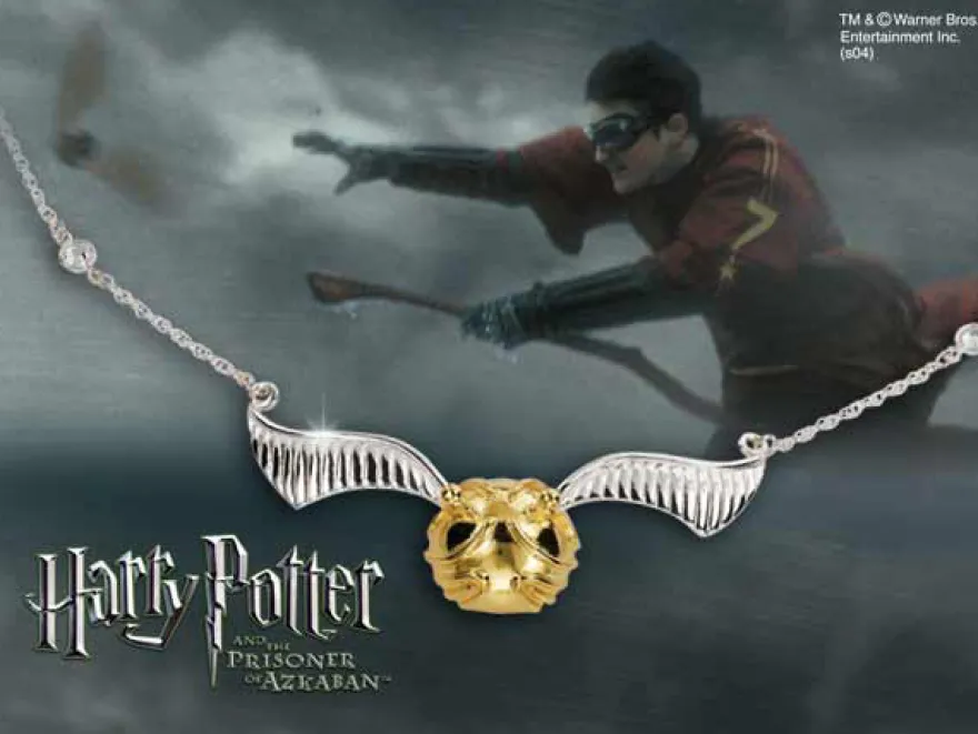 The Quidditch Golden Snitch Necklace (Harry Potter)