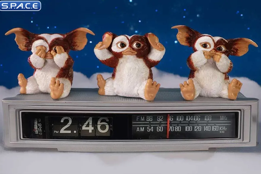 Three Wise Gizmo Statue Set