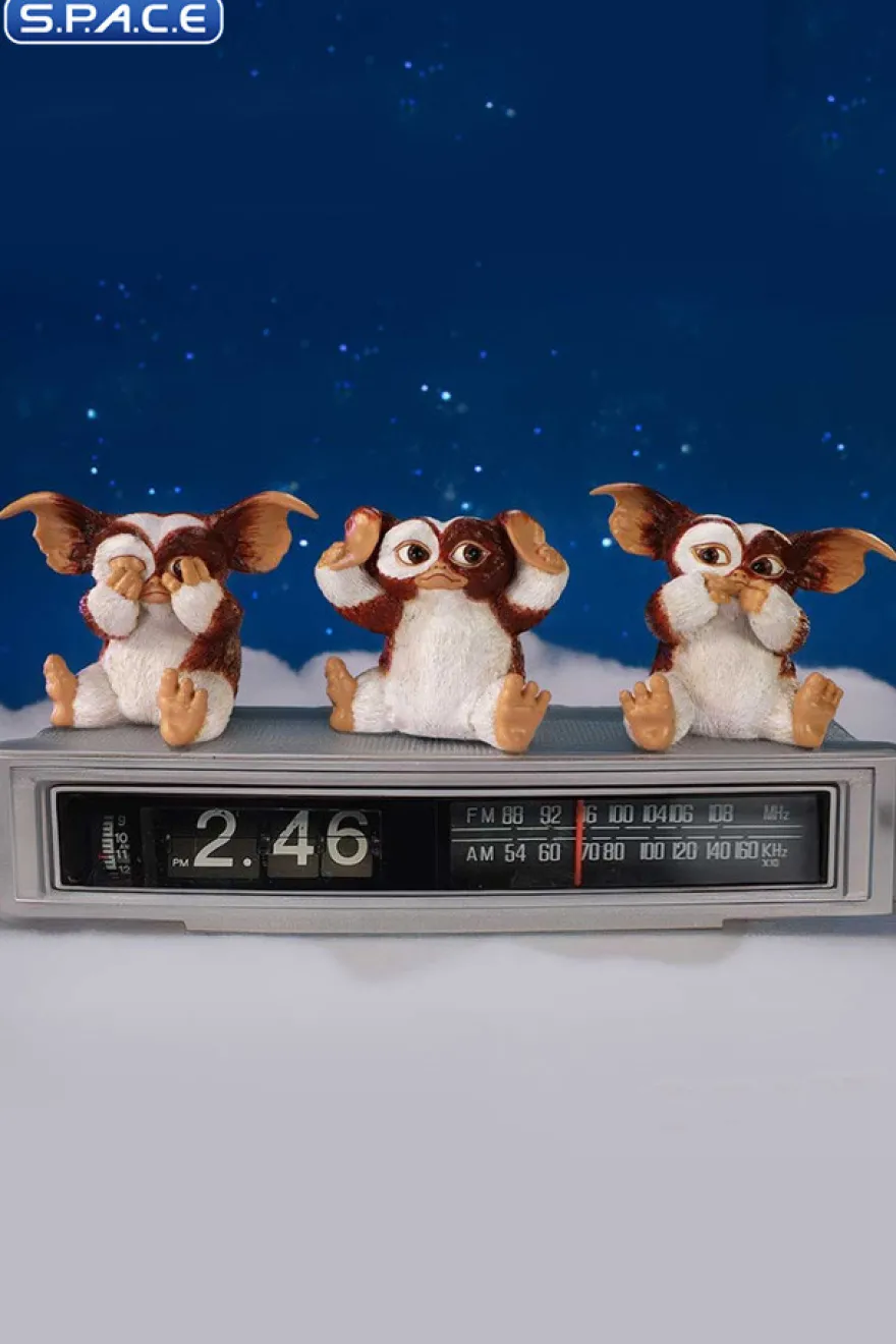 Three Wise Gizmo Statue Set