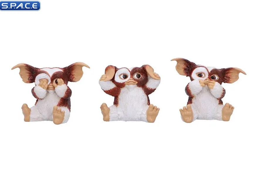 Three Wise Gizmo Statue Set