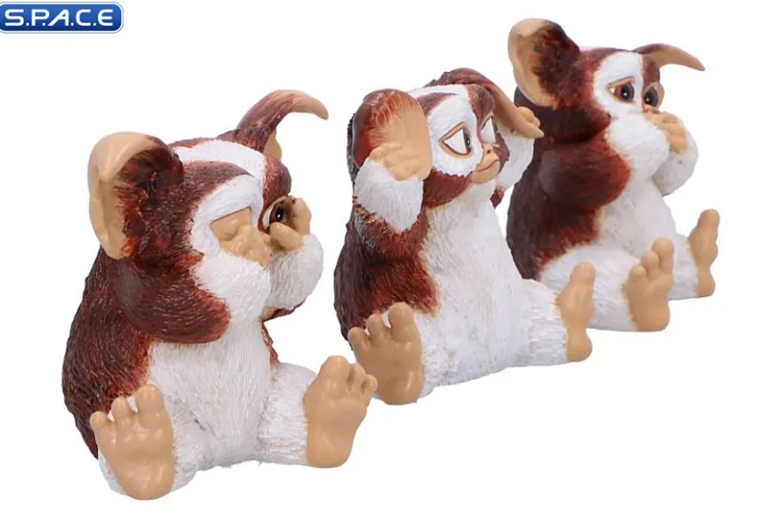 Three Wise Gizmo Statue Set
