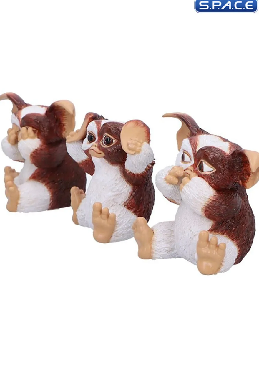 Three Wise Gizmo Statue Set