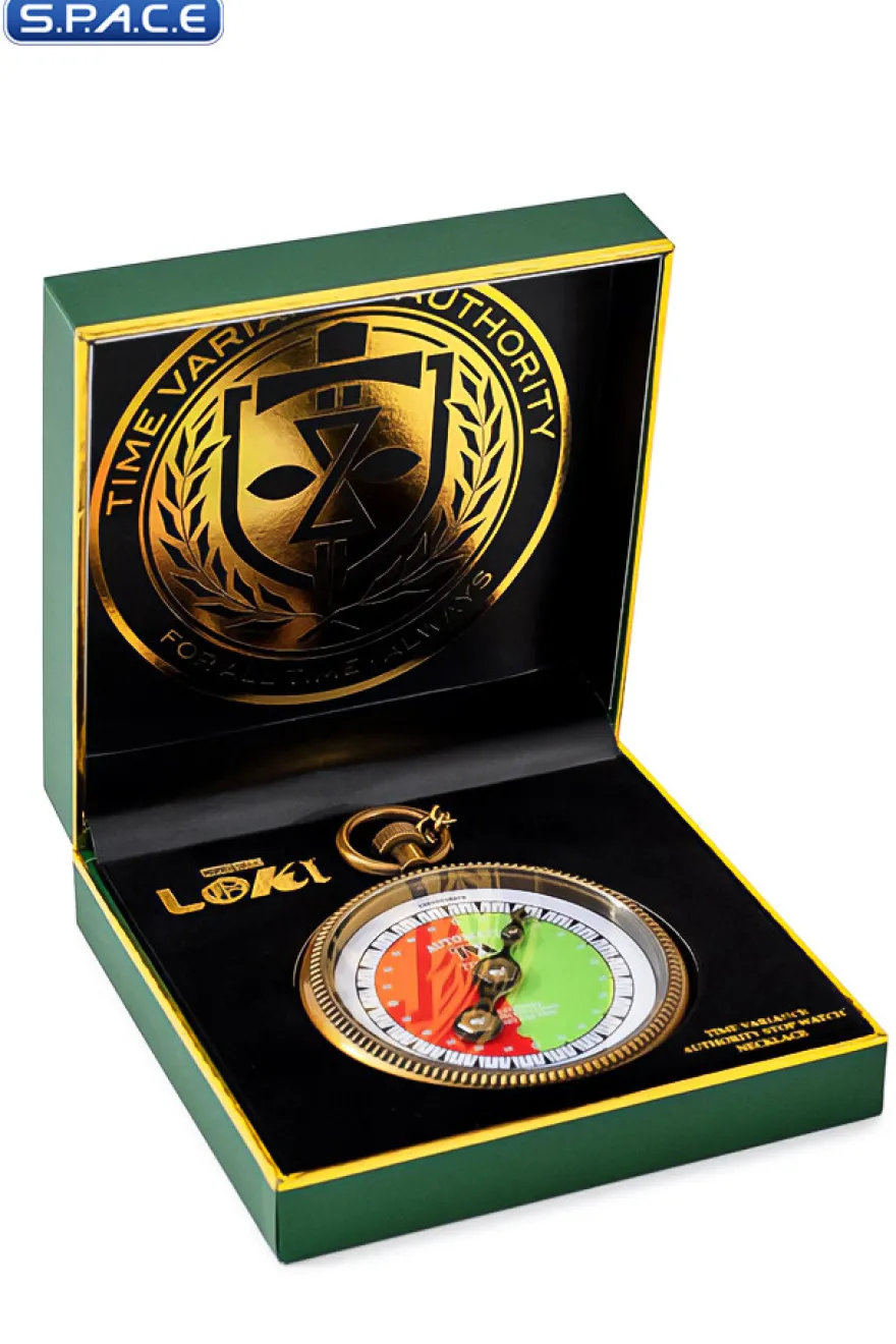 Time Variance Authority Stop Watch Necklace