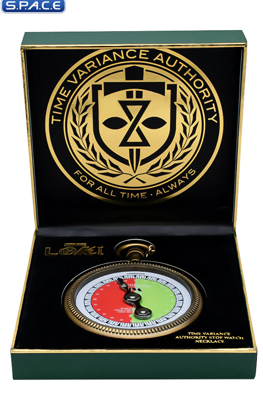 Time Variance Authority Stop Watch Necklace