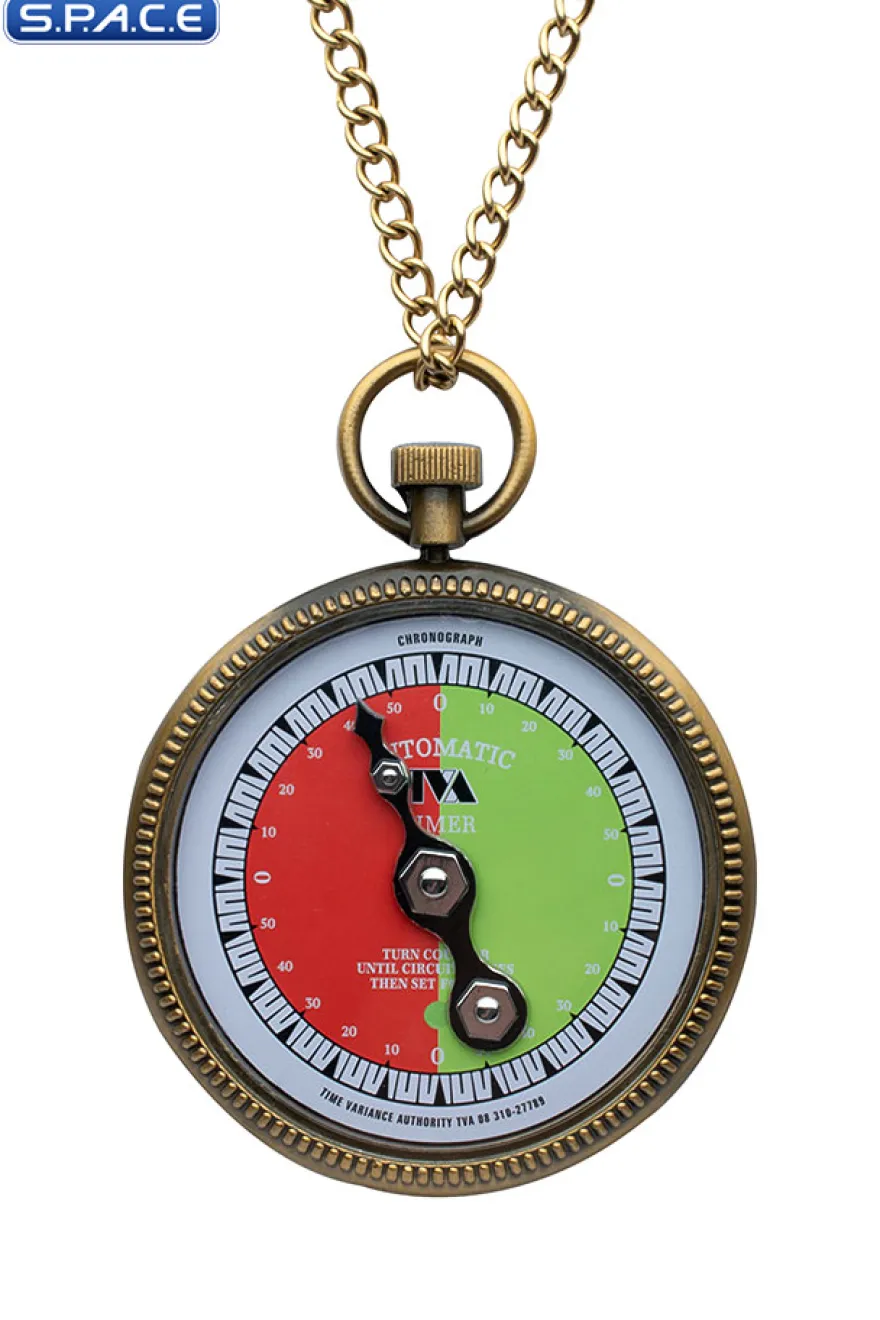 Time Variance Authority Stop Watch Necklace