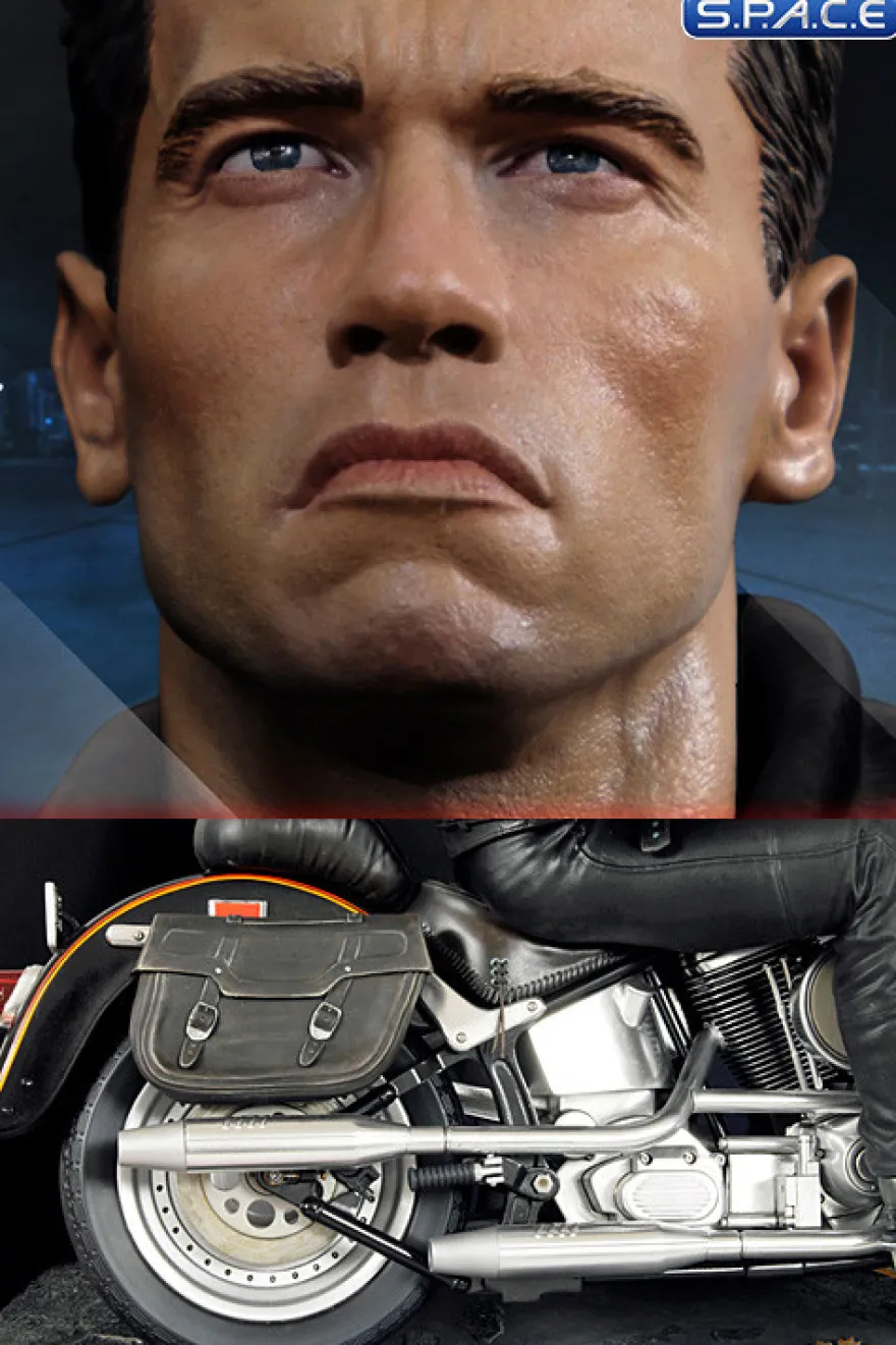 T-800 on Motorcycle Statue