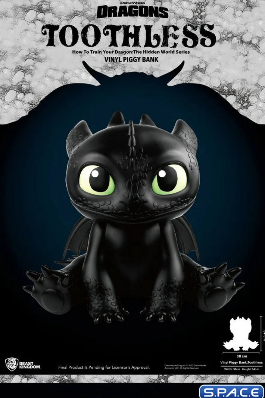 Toothless Vinyl Piggy Bank