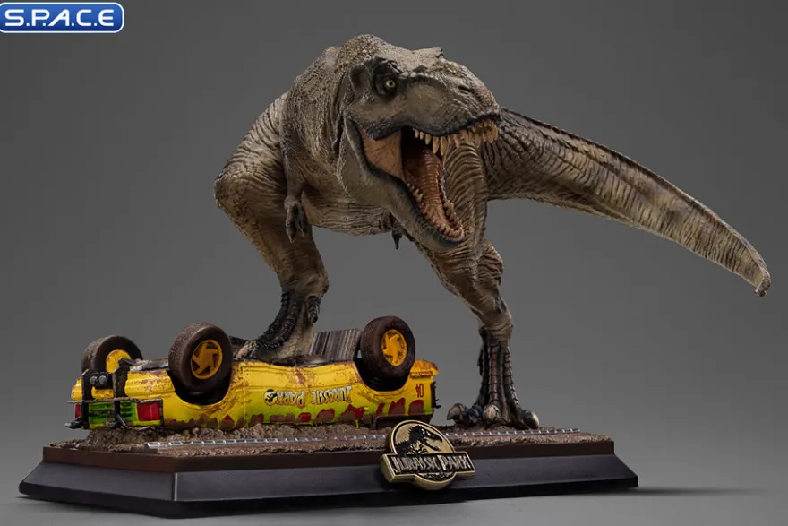 T-Rex Attack Jurassic Park Icons Mini-Statue