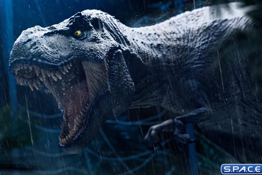 T-Rex Attack Jurassic Park Icons Mini-Statue
