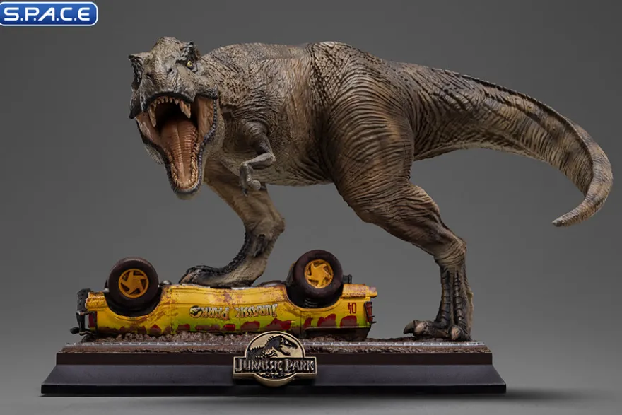 T-Rex Attack Jurassic Park Icons Mini-Statue