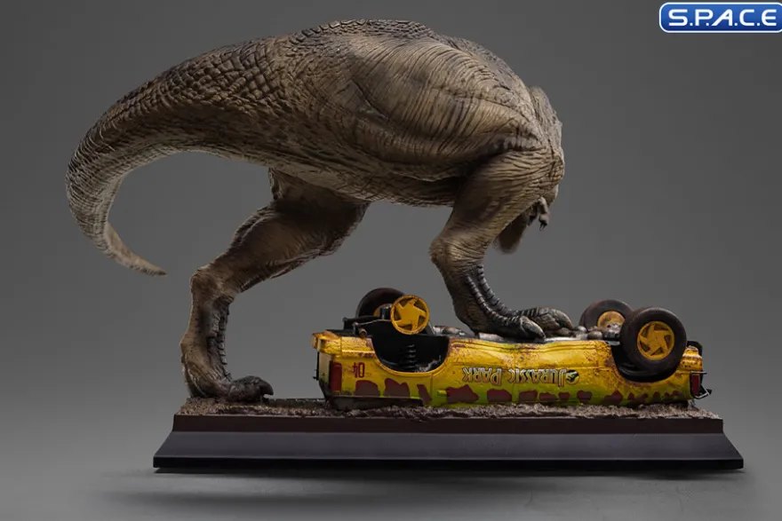 T-Rex Attack Jurassic Park Icons Mini-Statue
