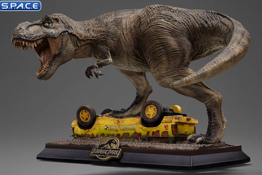 T-Rex Attack Jurassic Park Icons Mini-Statue