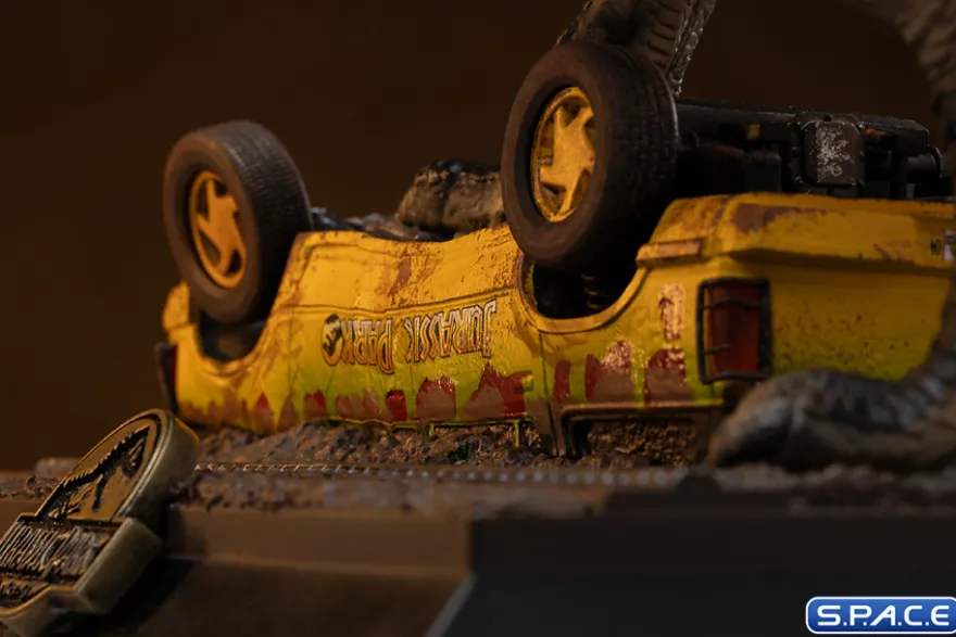 T-Rex Attack Jurassic Park Icons Mini-Statue