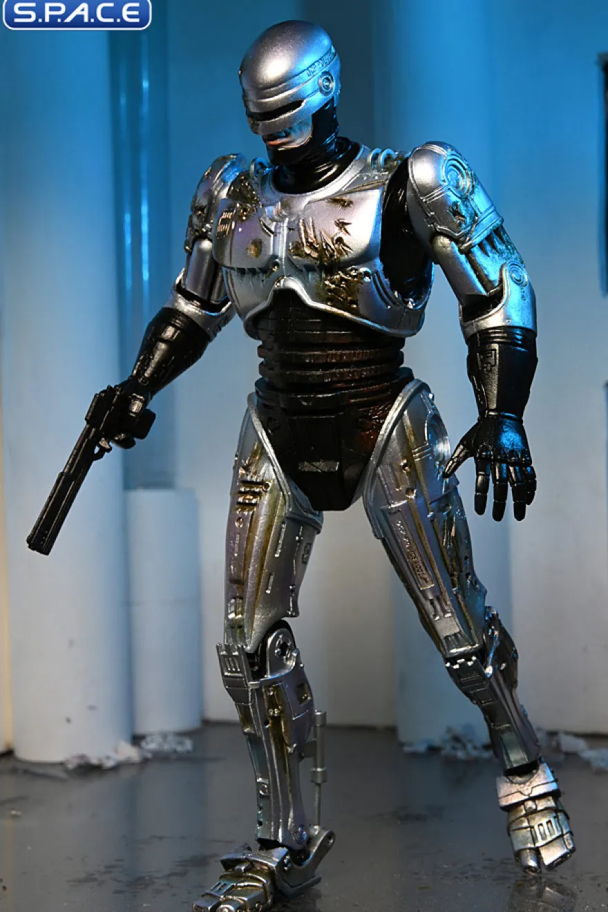 Ultimate Battle-Damaged RoboCop with Chair