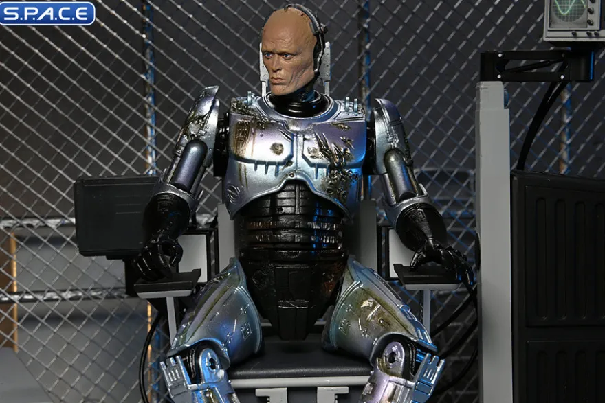 Ultimate Battle-Damaged RoboCop with Chair