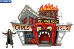 Ultimate Beetlejuice in Trench Coat with Spikes & Dante's Inferno Room Deluxe Set
